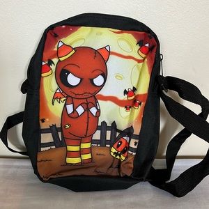 👀cartoonish print little lunch bag or 4 your basic hangout daily personal stuff